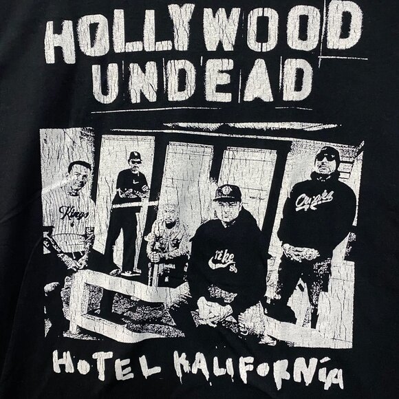 Hollywood Undead Hotel Kalifornia Nu Metal Band T-Shirt Large - Picture 2 of 4